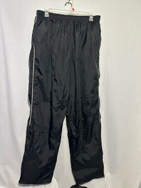 Wilson Black Athletic Pants with White Mesh Lining – Size XXL